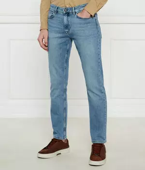 Джинсы мужские Boss Orange облегающего кроя классические, синий