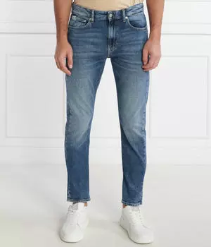 Джинсы мужские Calvin Klein Jeans классические с эффектом потертости, синий