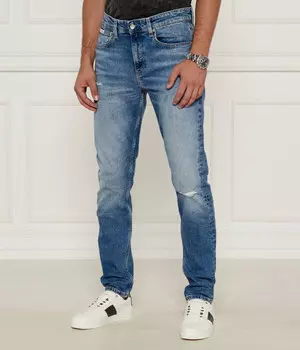 Джинсы мужские Calvin Klein Jeans с рваным эффектом, синий