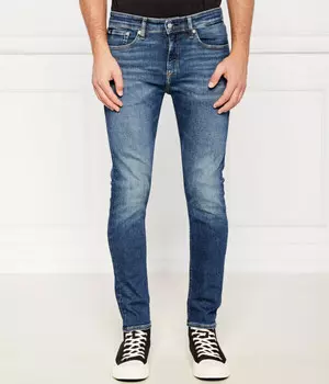 Джинсы мужские Calvin Klein Jeans Skinny Fit с логотипом, синий