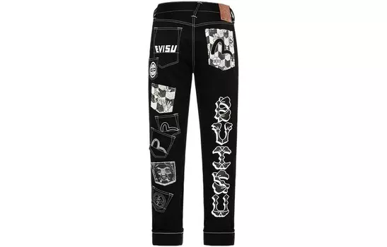 Джинсы мужские черные Evisu, черный
