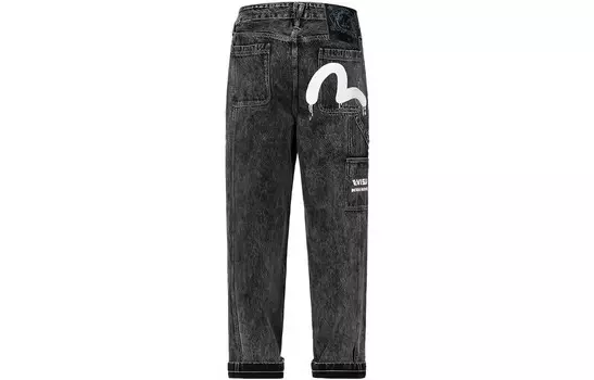 Джинсы мужские черные Evisu, черный