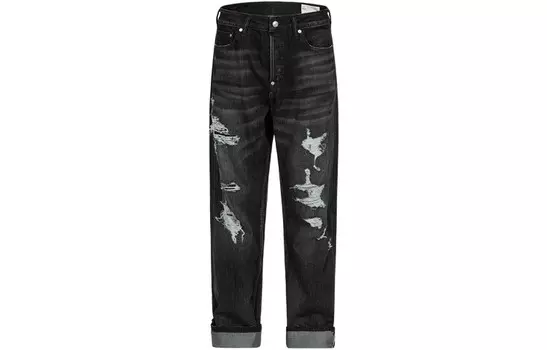 Джинсы мужские черные Evisu, черный