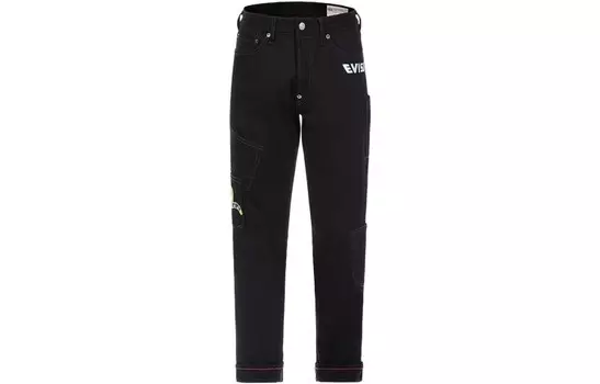Джинсы мужские черные Evisu, черный