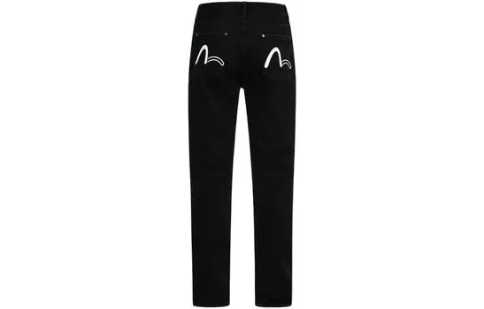 Джинсы мужские черные Evisu, черный