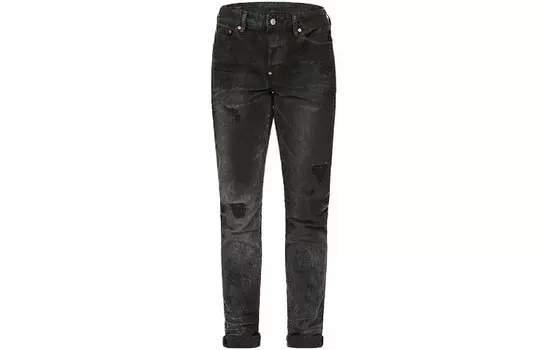 Джинсы мужские черные Evisu, черный
