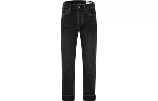 Джинсы мужские черные Evisu, черный