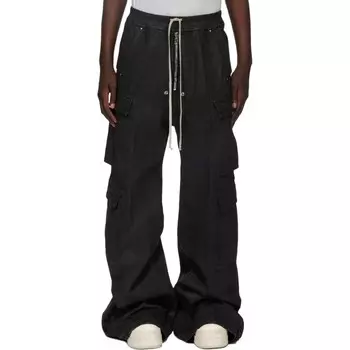 Джинсы мужские черные восковые Rick Owens Drkshdw, черный