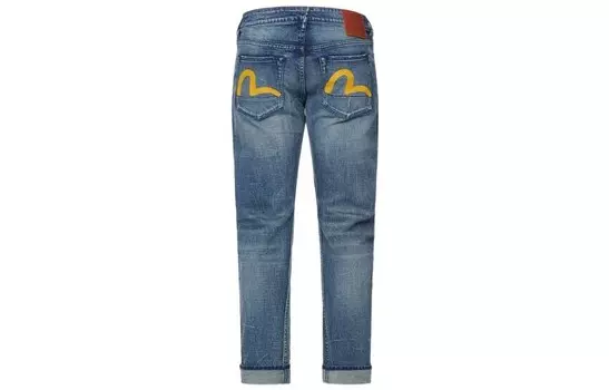 Джинсы мужские деним синие Evisu, синий