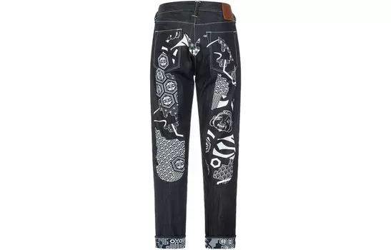 Джинсы мужские деним синие Evisu, синий
