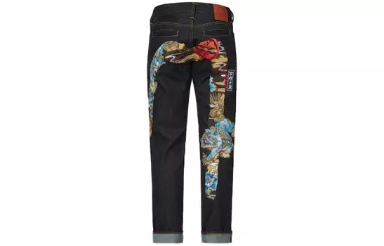Джинсы мужские деним синие Evisu, синий