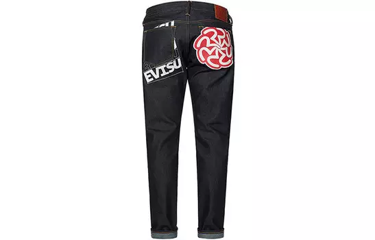 Джинсы мужские деним синие Evisu, синий