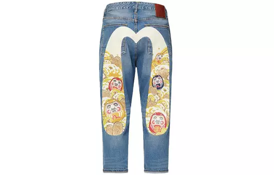 Джинсы мужские деним синие Evisu, синий
