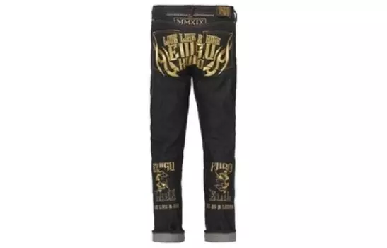 Джинсы мужские деним синие Evisu, синий