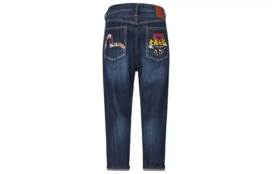 Джинсы мужские деним синие Evisu, синий