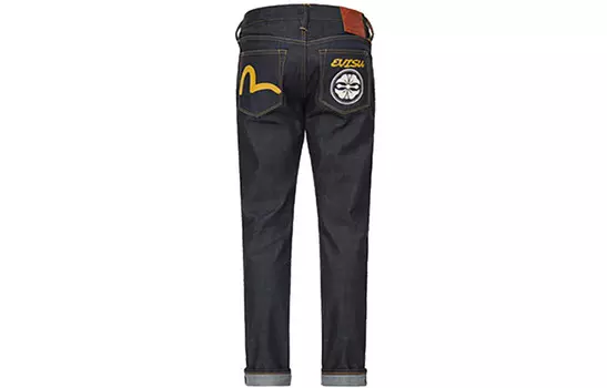 Джинсы мужские деним синие Evisu, синий