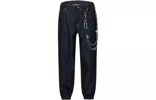 Джинсы мужские деним синие Evisu, синий