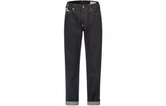 Джинсы мужские деним синие Evisu, синий