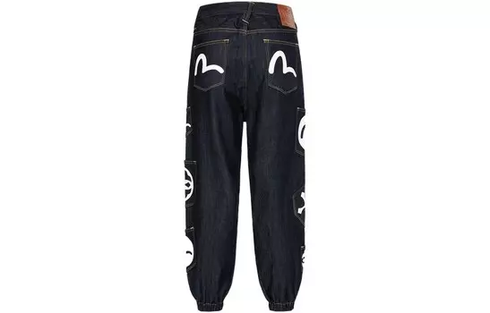 Джинсы мужские деним синие Evisu, синий