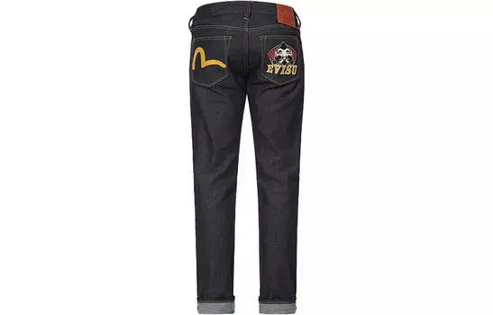 Джинсы мужские деним синие Evisu, синий