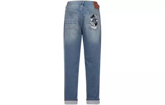 Джинсы мужские деним синие Evisu, синий