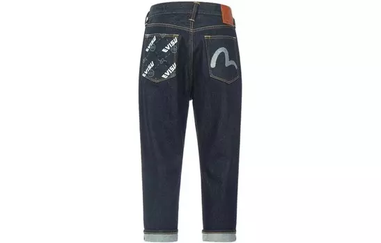 Джинсы мужские деним синие Evisu, синий