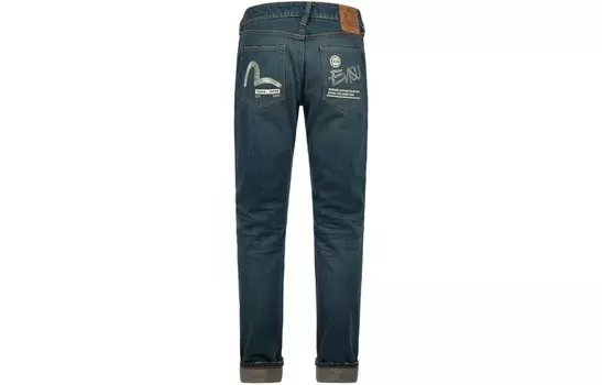 Джинсы мужские деним синие Evisu, синий