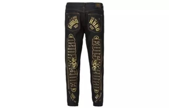 Джинсы мужские деним синие Evisu, синий