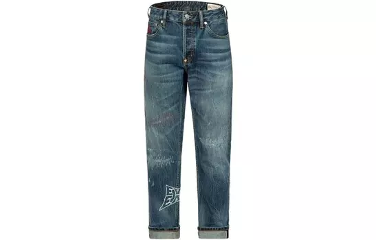 Джинсы мужские деним синие Evisu, синий