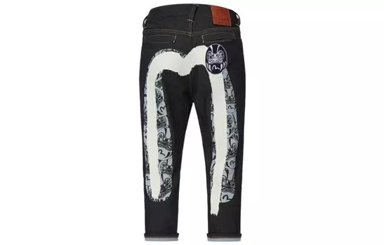 Джинсы мужские деним синие Evisu, синий