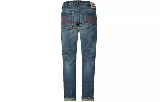 Джинсы мужские деним синие Evisu, синий