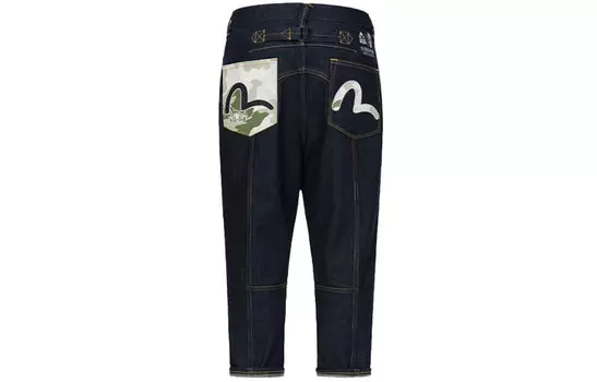 Джинсы мужские деним синие Evisu, синий