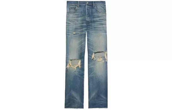 Джинсы мужские деним синие Gucci, синий