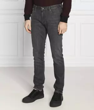 Джинсы мужские Emporio Armani прямого кроя, черный