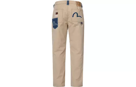 Джинсы мужские хаки Evisu, хаки