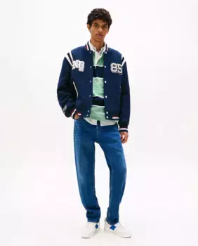 Джинсы мужские ISAAC расслабленного кроя с посадкой на бедрах Tommy Jeans, синий