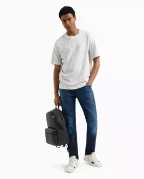 Джинсы мужские J14 облегающие темно-синие Armani Exchange, индиго