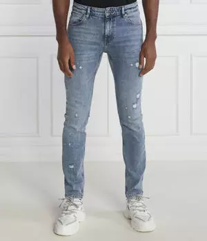 Джинсы мужские Just Cavalli с эффектом потертости, синий