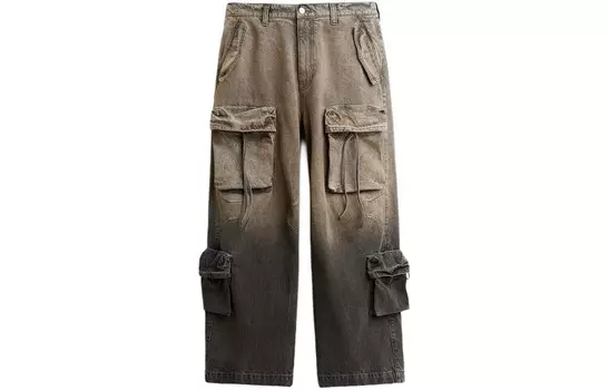 Джинсы мужские коричневые Zara, коричневый