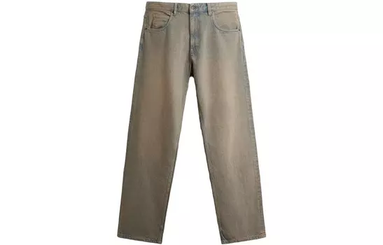 Джинсы мужские коричневые Zara, коричневый