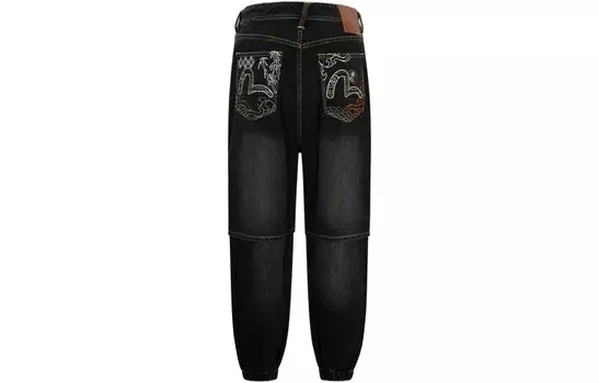 Джинсы мужские ковбойские черные Evisu, черный
