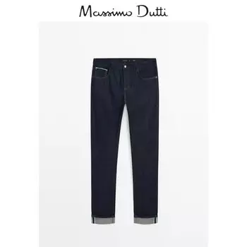 Джинсы мужские Massimo Dutti с кромкой, синий