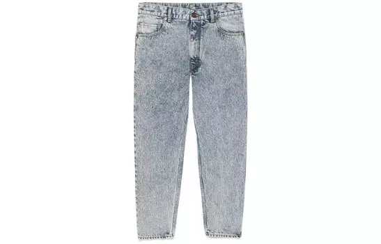 Джинсы мужские мраморно-голубые Saint Laurent, голубой