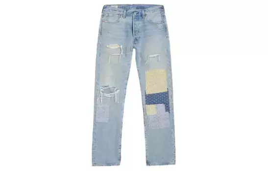Джинсы мужские пэчворк синие Levi’S, синий