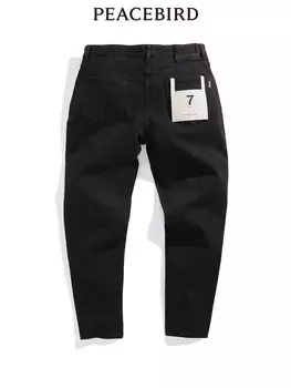 Джинсы мужские Peacebird потертые, черный