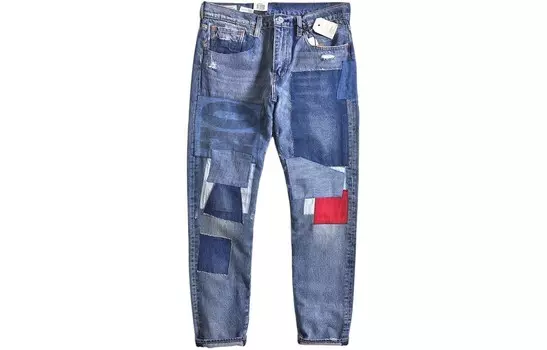 Джинсы мужские потертые синие Levi’S, синий