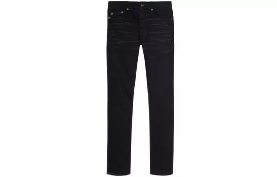 Джинсы мужские серебристо-черные Saint Laurent, черный