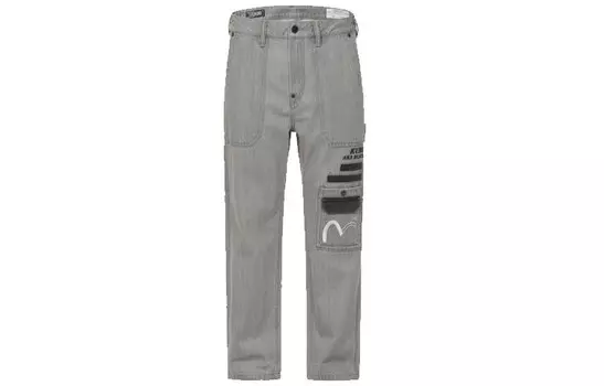Джинсы мужские серые Evisu, серый