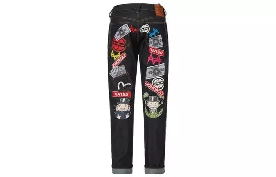 Джинсы мужские синие Evisu, синий