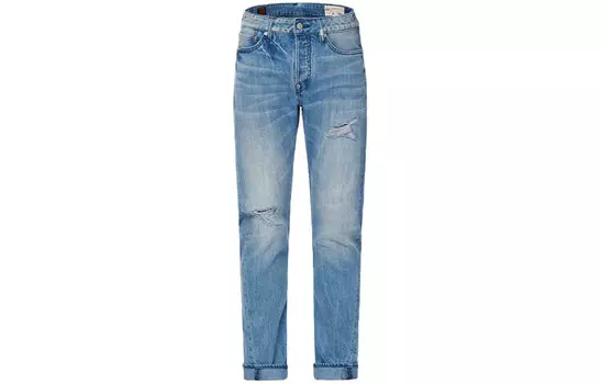Джинсы мужские синие Evisu, синий